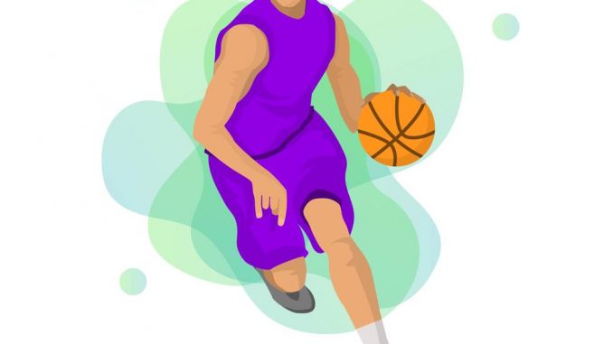 flat-basketball-player-vector-illustration